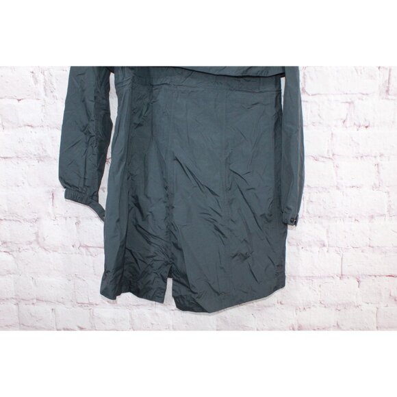 LL Bean Meridian Rain Coat Full Zip Nylon Black Size XXS - Picture 5 of 12